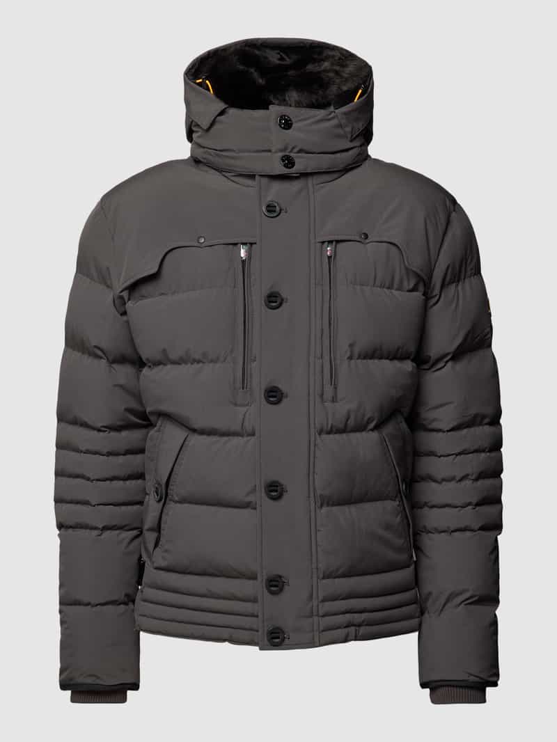 Gewatteerd jack met labeldetails Wellensteyn