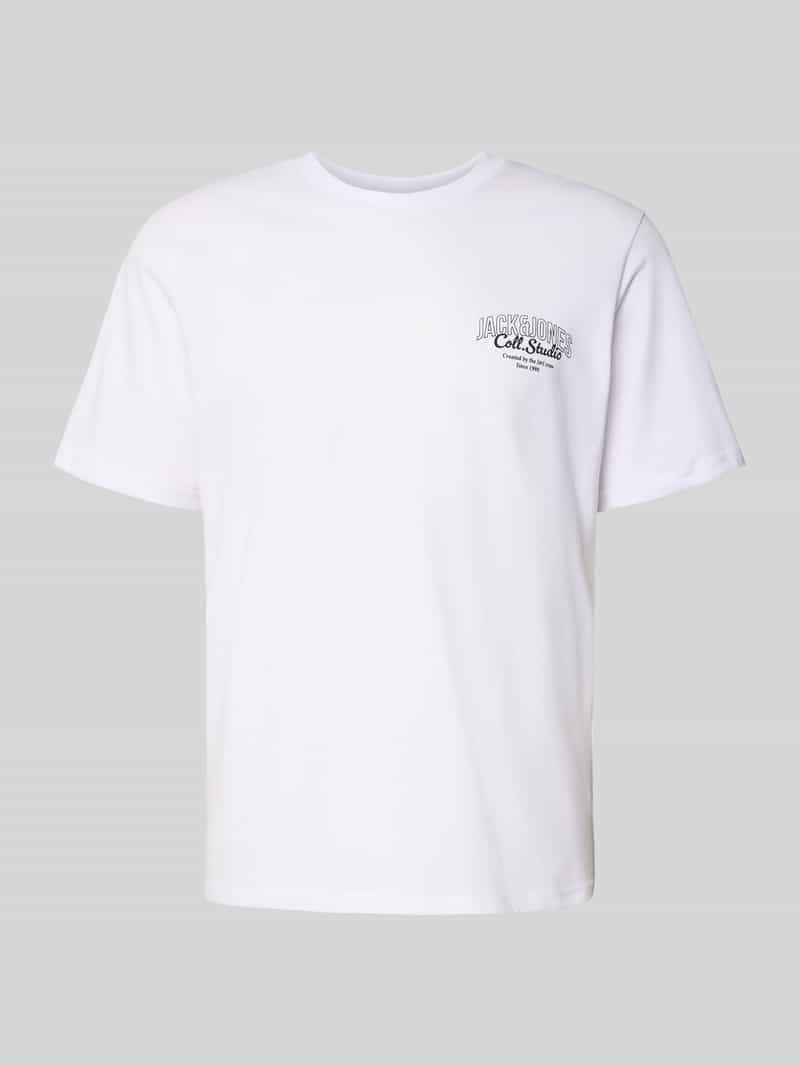 jack & jones T-shirt met labelprint model 'MAKOTO'