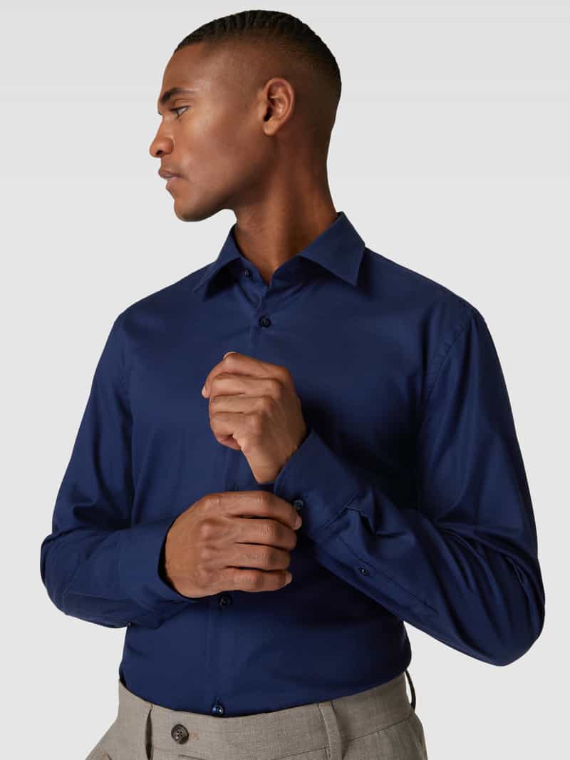 BOSS Slim Fit Zakelijk overhemd met kentkraag model 'Hank'