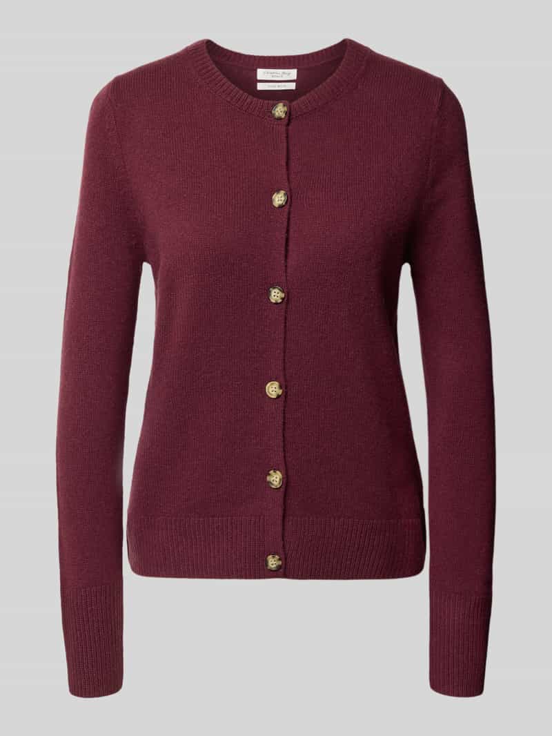 Christian Berg Woman Cardigan met ronde hals en knoopsluiting