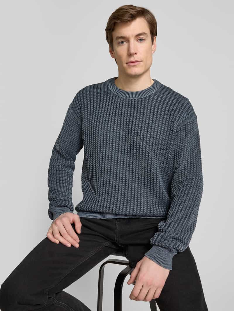 Boss Orange Gebreide pullover met ronde hals model 'Agolan'