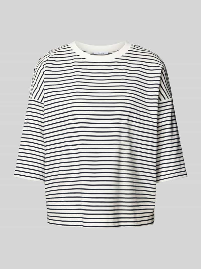 Opus T-shirt met extra brede schouders