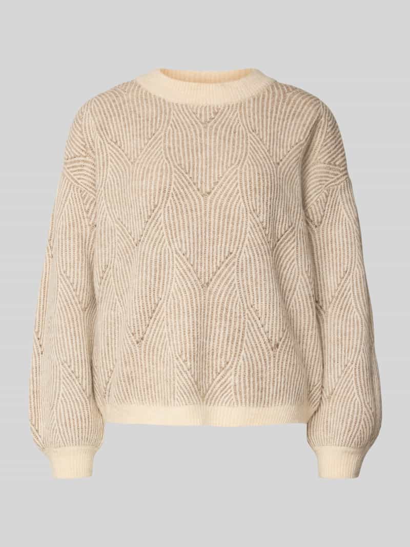 Pieces Comfort fit gebreide pullover met wol model 'JENNA'