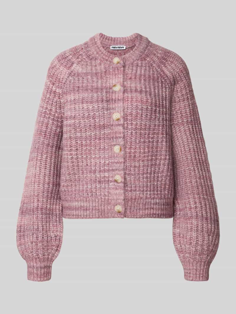 REVIEW cardigan met wol en ronde hals