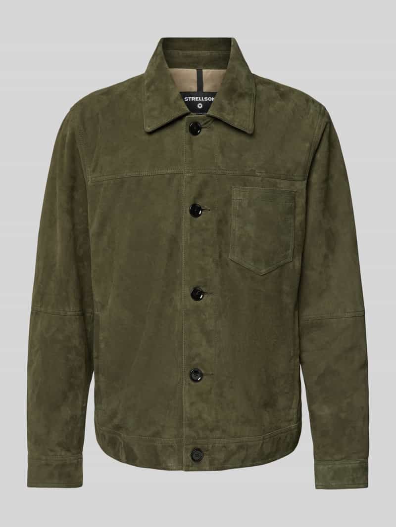 Strellson Blouson in leerlook model 'Flint'