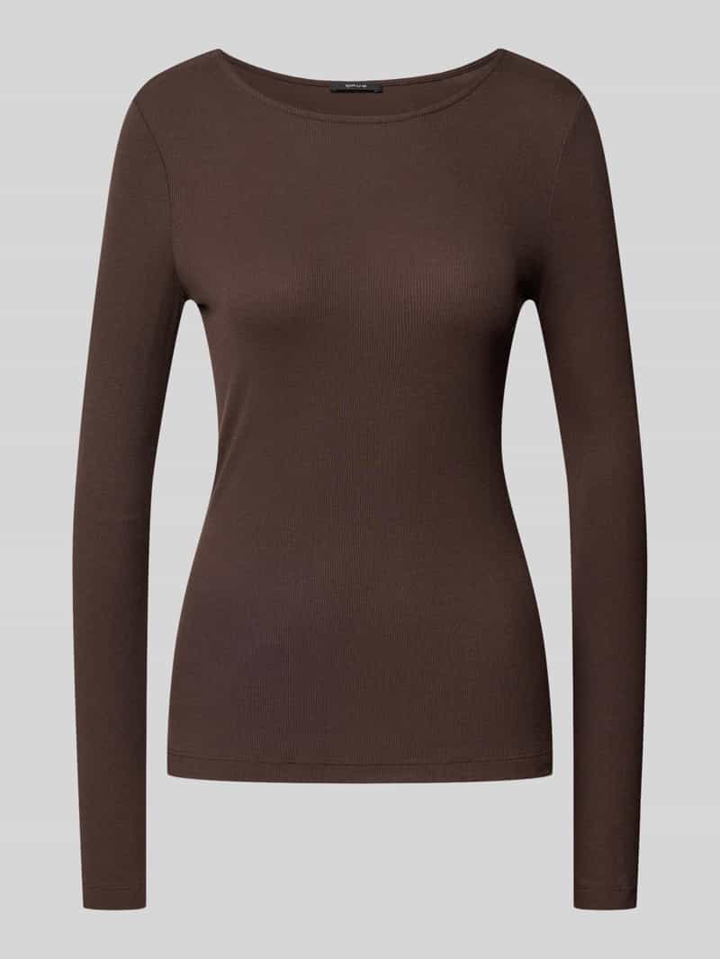 Opus Shirt met lange mouwen met ronde hals model 'Smallo'