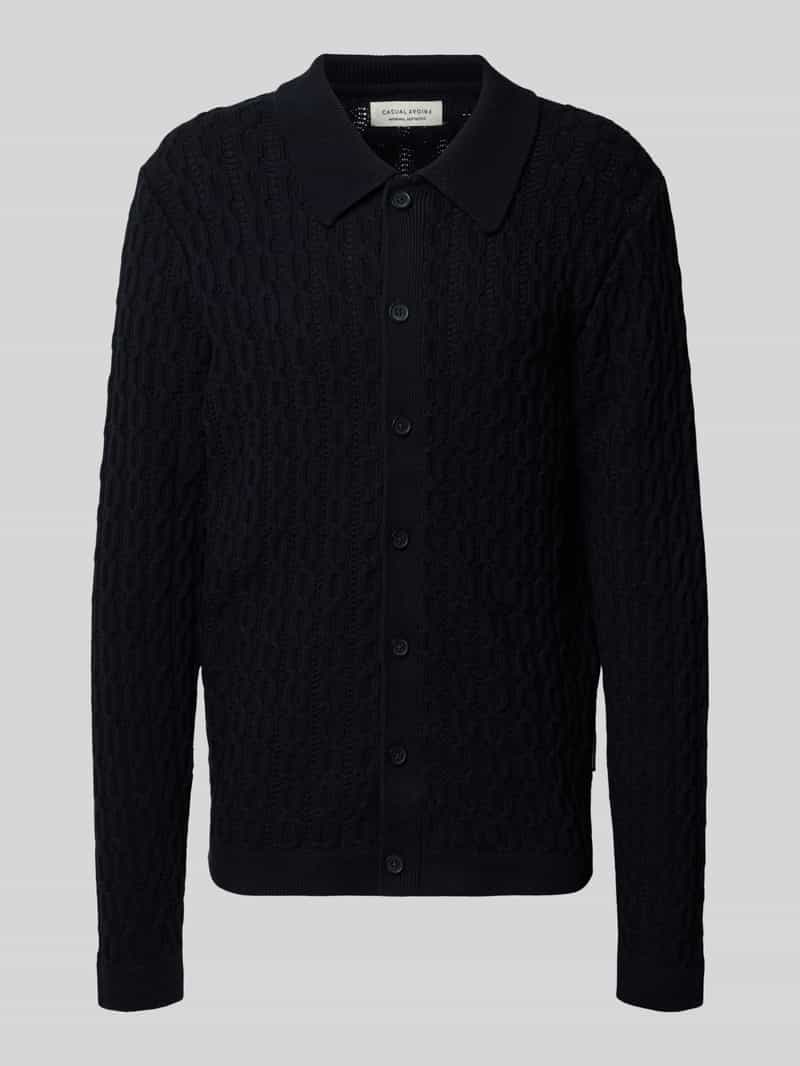 casual friday Gebreid jack met ajourpatroon model 'TOKE'