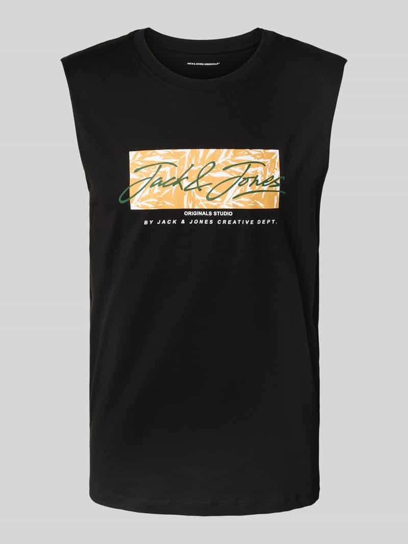 jack & jones Tanktop met labelprint model 'SPLIT'