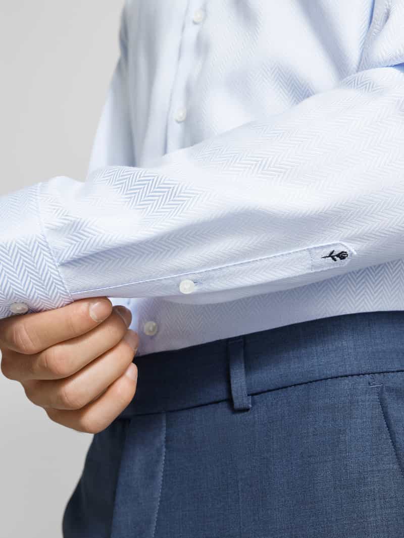 seidensticker Slim fit zakelijk overhemd met kentkraag
