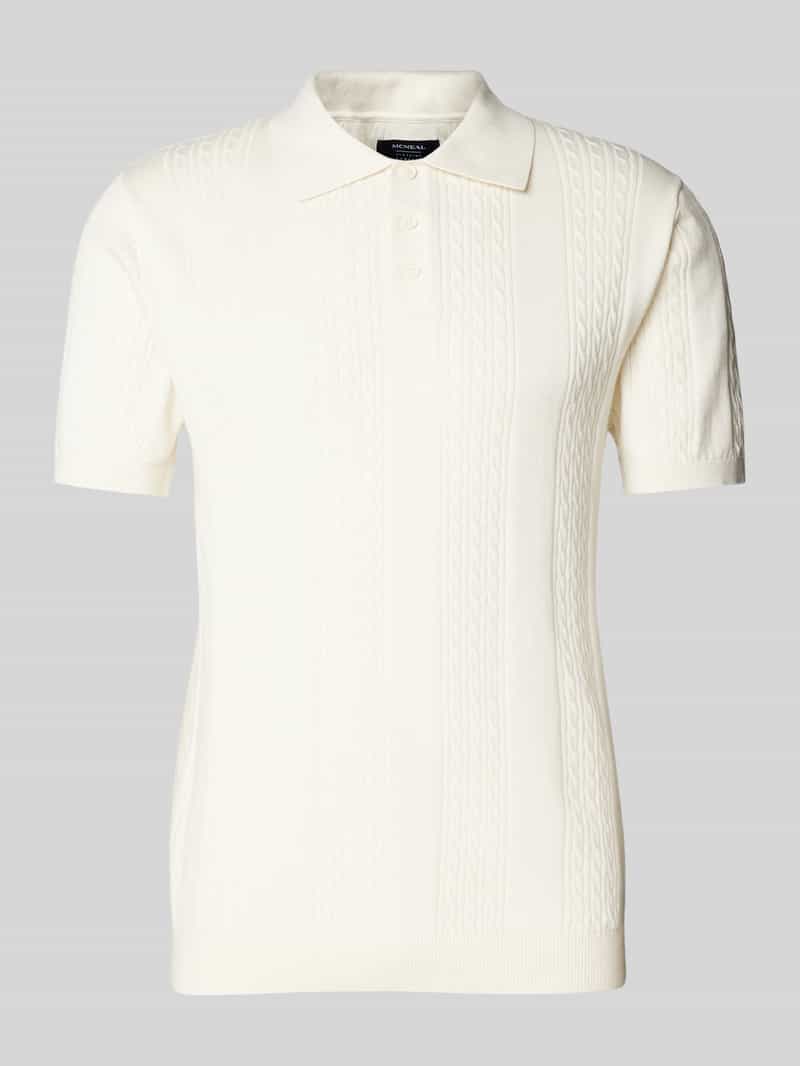 MCNEAL Regular fit poloshirt met korte knoopsluiting