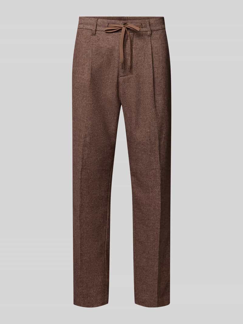 Selected Homme Tapered broek van wol model 'LEROY'