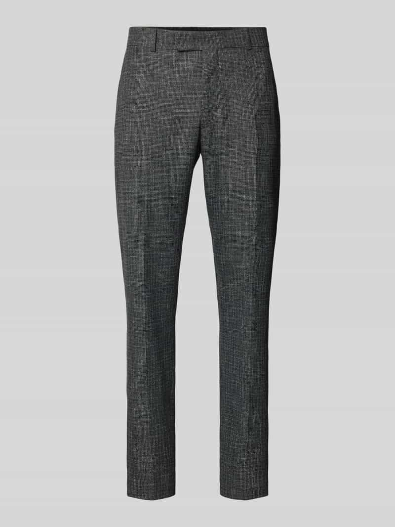 Strellson Tapered fit pantalon met persplooien, model 'Melwin'