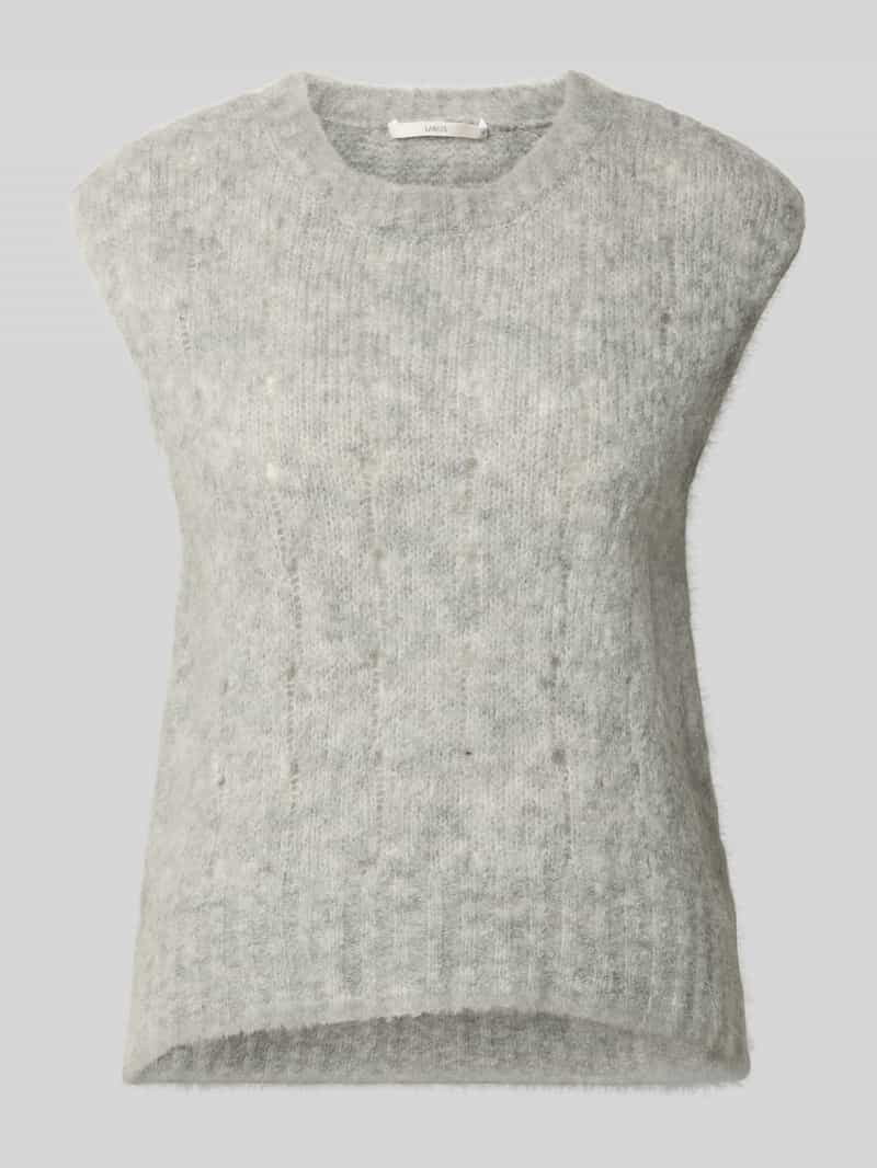 LANIUS Regular fit spencer van alpacamix met scheerwol
