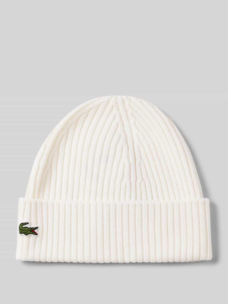 Lacoste Beanie van pure wol