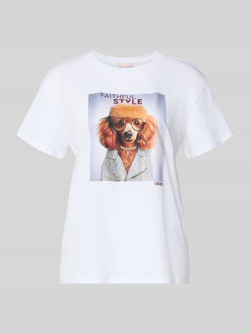Liu Jo White T-shirt met motiefprint