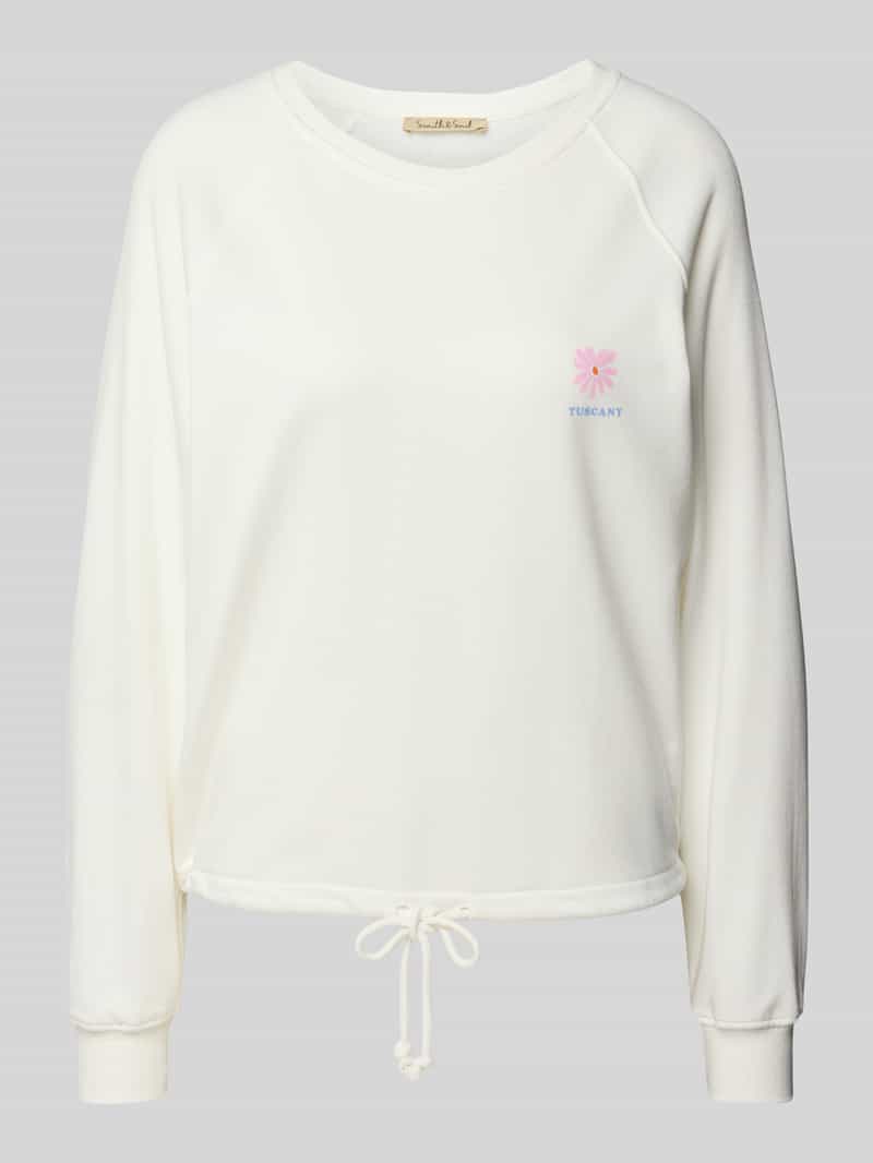 Smith and Soul Sweatshirt met motief- en statementprint