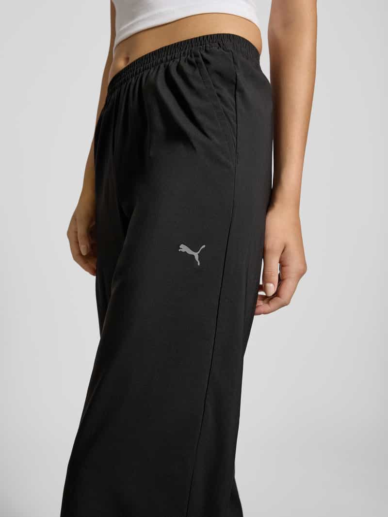 Puma Wide leg sweatpants met logodetail