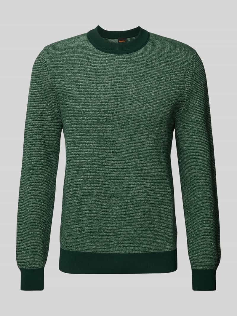Boss Orange Gebreide pullover met ronde hals model 'Aspoki'