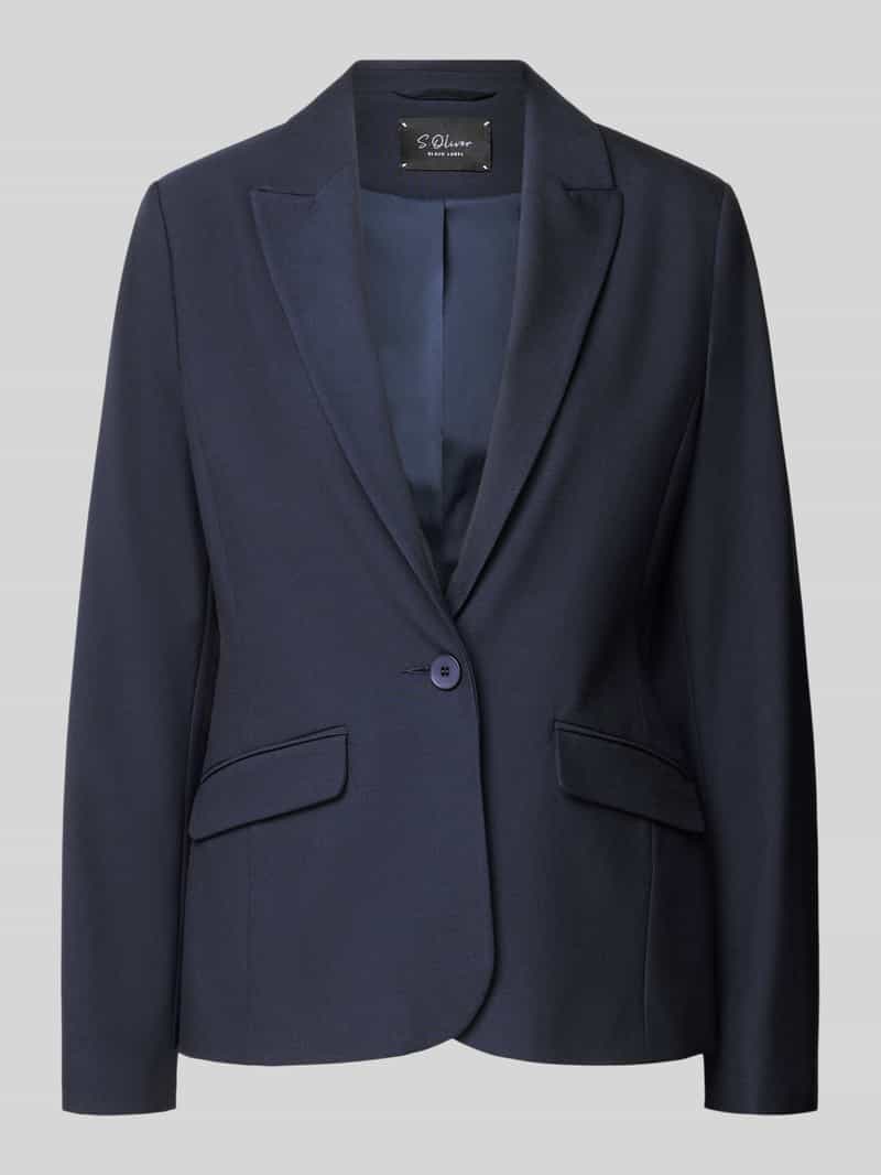 Regular fit blazer met viscose