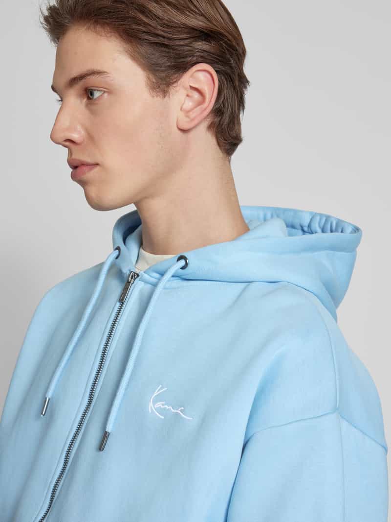 Karl Kani Oversized sweatjack met labelstitching model 'Signature'