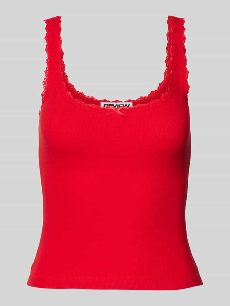 Review Tanktop met strikdetail