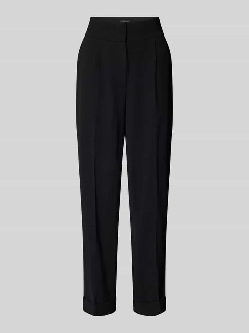 Armani Exchange Tapered fit stoffen broek met bandplooien