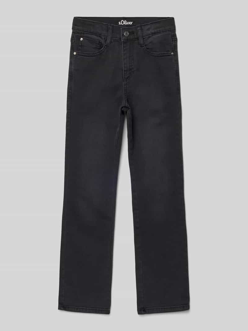 s.Oliver RED LABEL Flared jeans van katoenmix model 'BEVERLY'