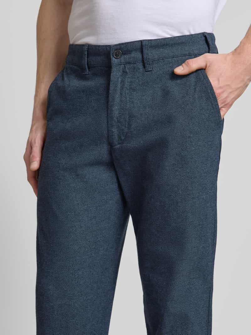 Christian Berg Men Regular fit chino met structuurmotief