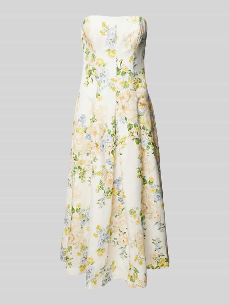 Forever New Linnen cocktailjurk in off shoulder-design