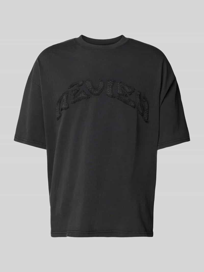 REVIEW T-shirt met labelstitching