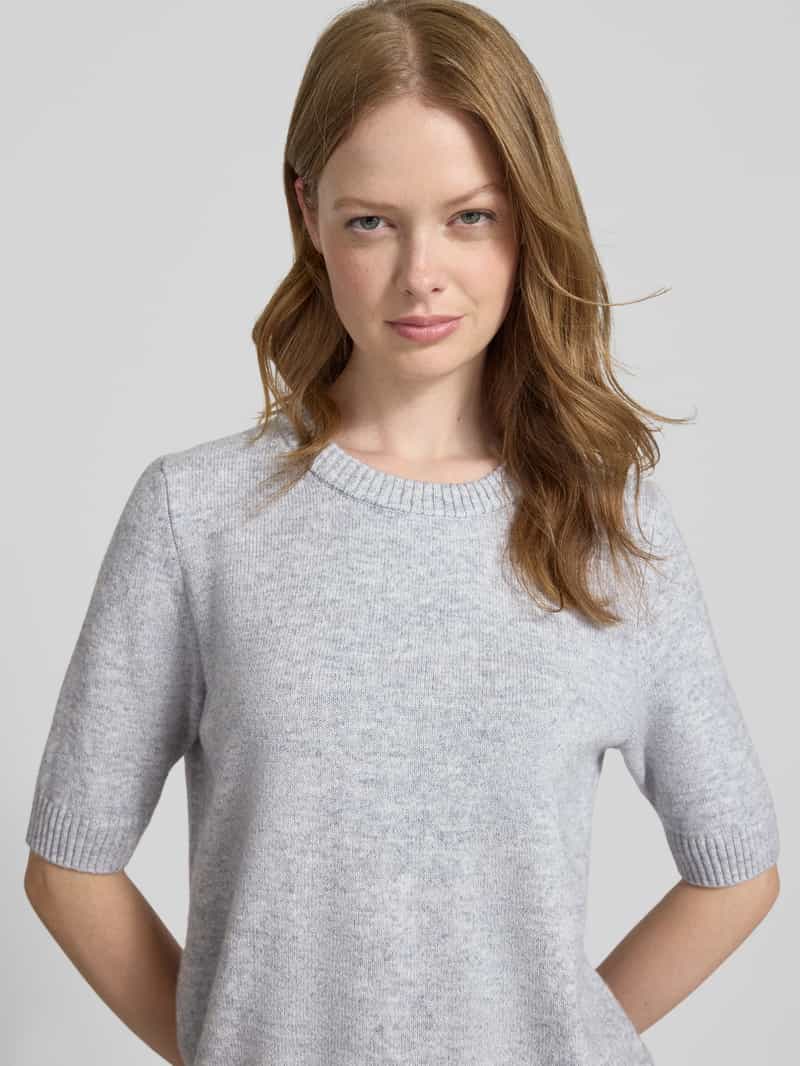 comma Gebreide pullover van wolmix met 1 2-mouwen