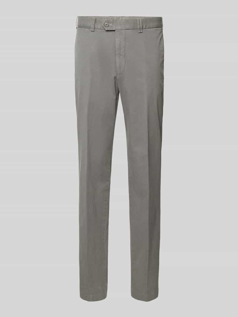 Hiltl Slim fit broek met persplooien, model 'Teaker'