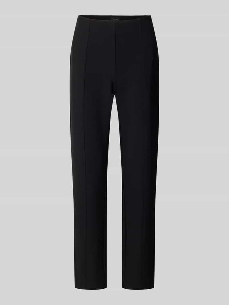 Opus High waist stoffen broek met vouwplooi model 'Elvina'