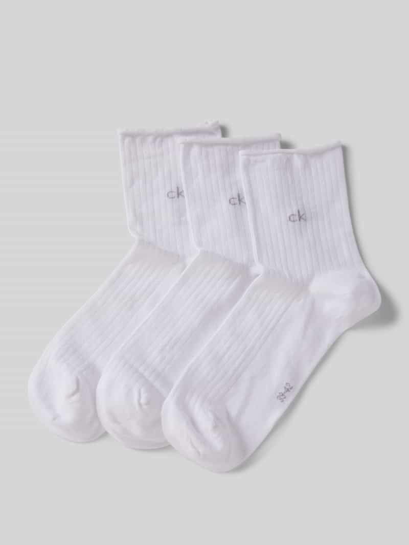 CK Calvin Klein Sokken met labeldetail in een set van 2 paar