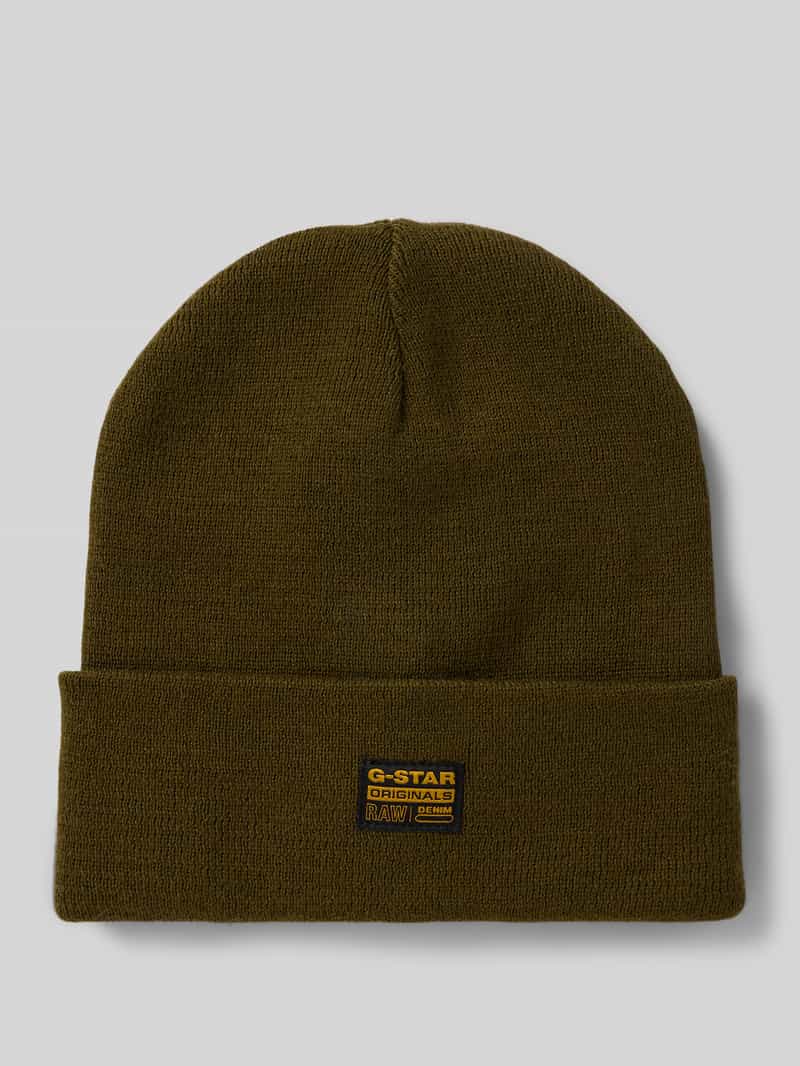 G-Star Raw Beanie met labelpatch model 'Effo'