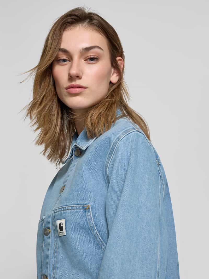 Carhartt Work In Progress Jeansjack met knoopsluiting model 'Arca'