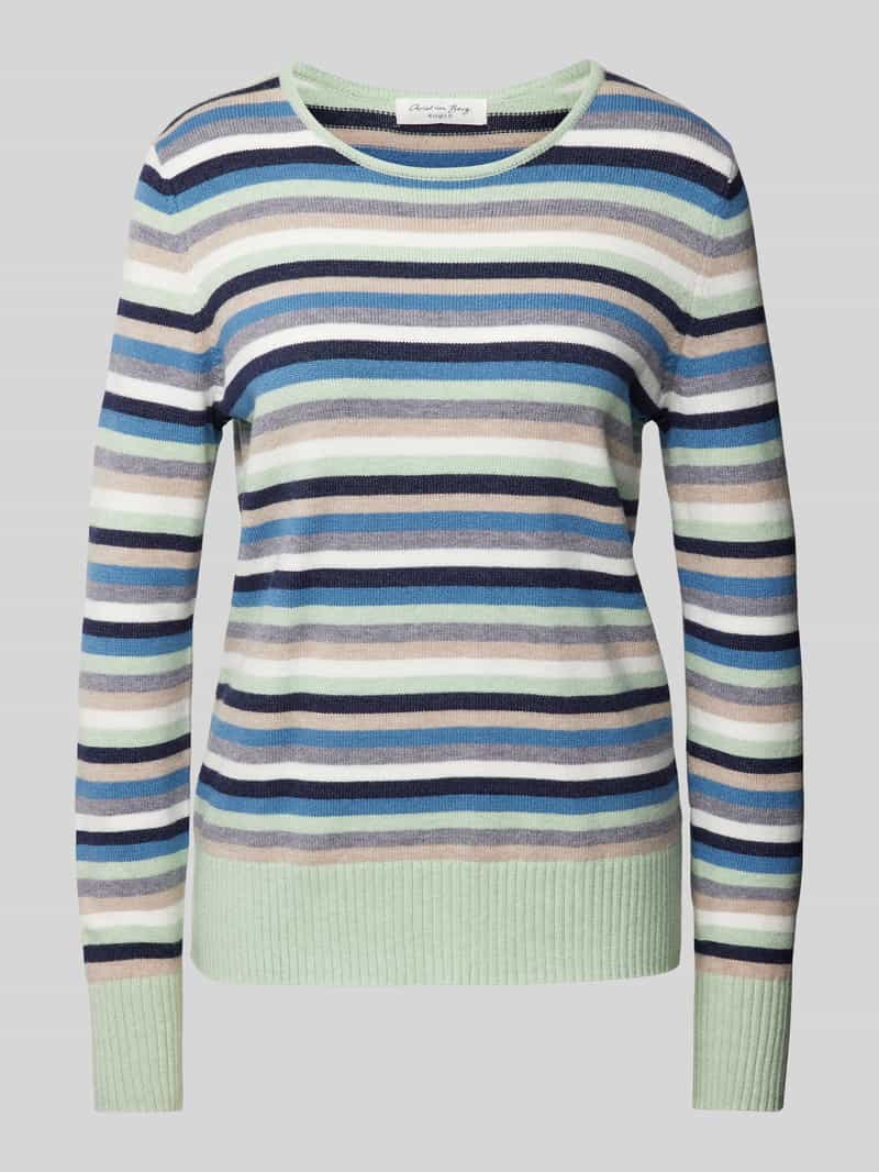 Christian Berg Woman Gebreide pullover van viscosemix met ronde hals