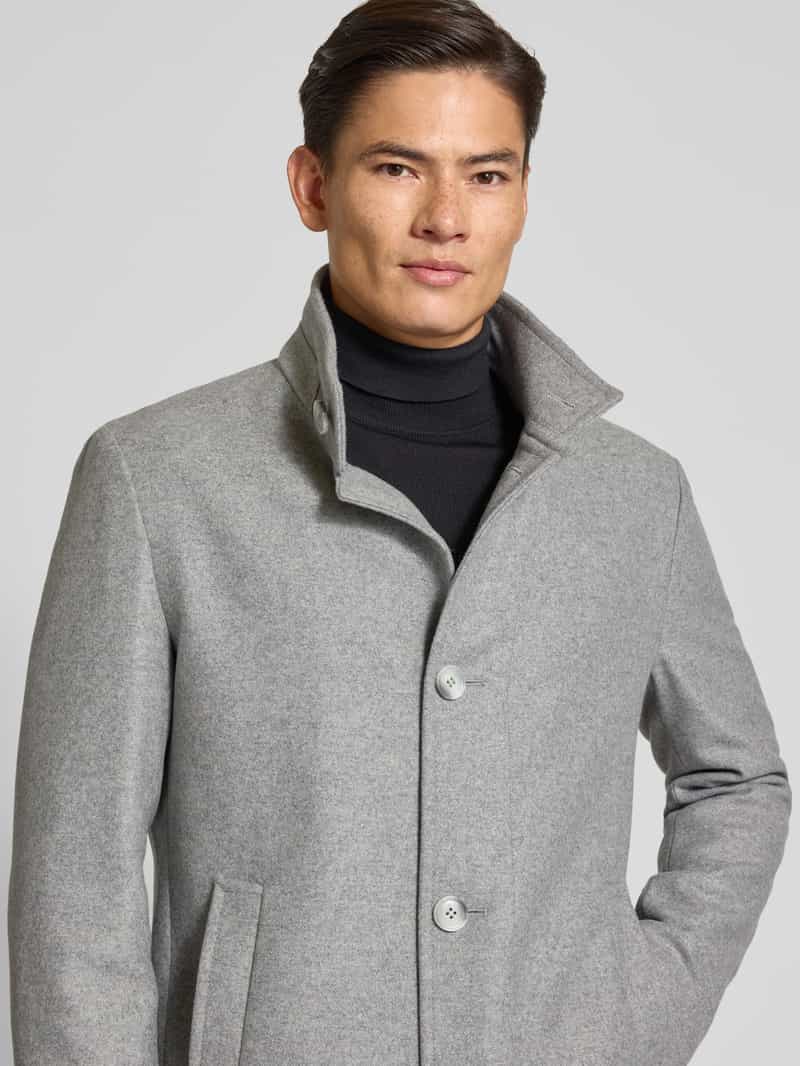 Strellson Regular fit lange jas met opstaande kraag model 'Finchley'