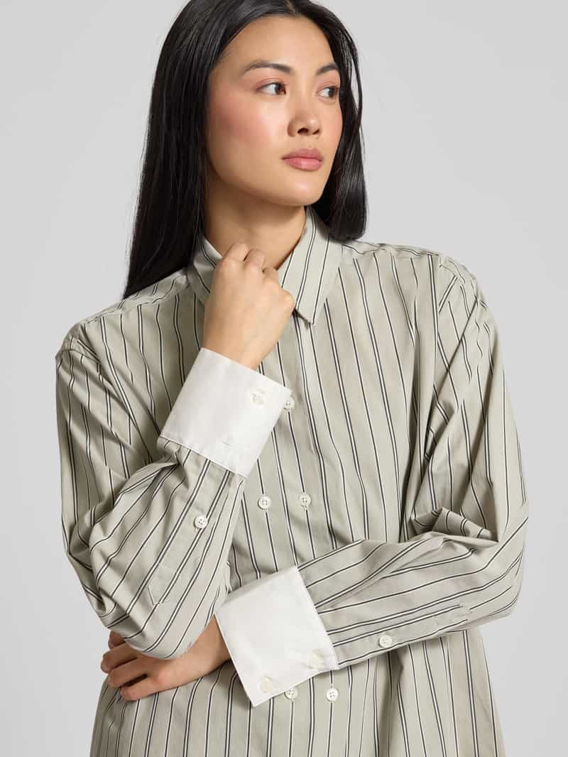 Samsøe Relaxed fit blouse met dubbele knoopsluiting model 'SALAS'