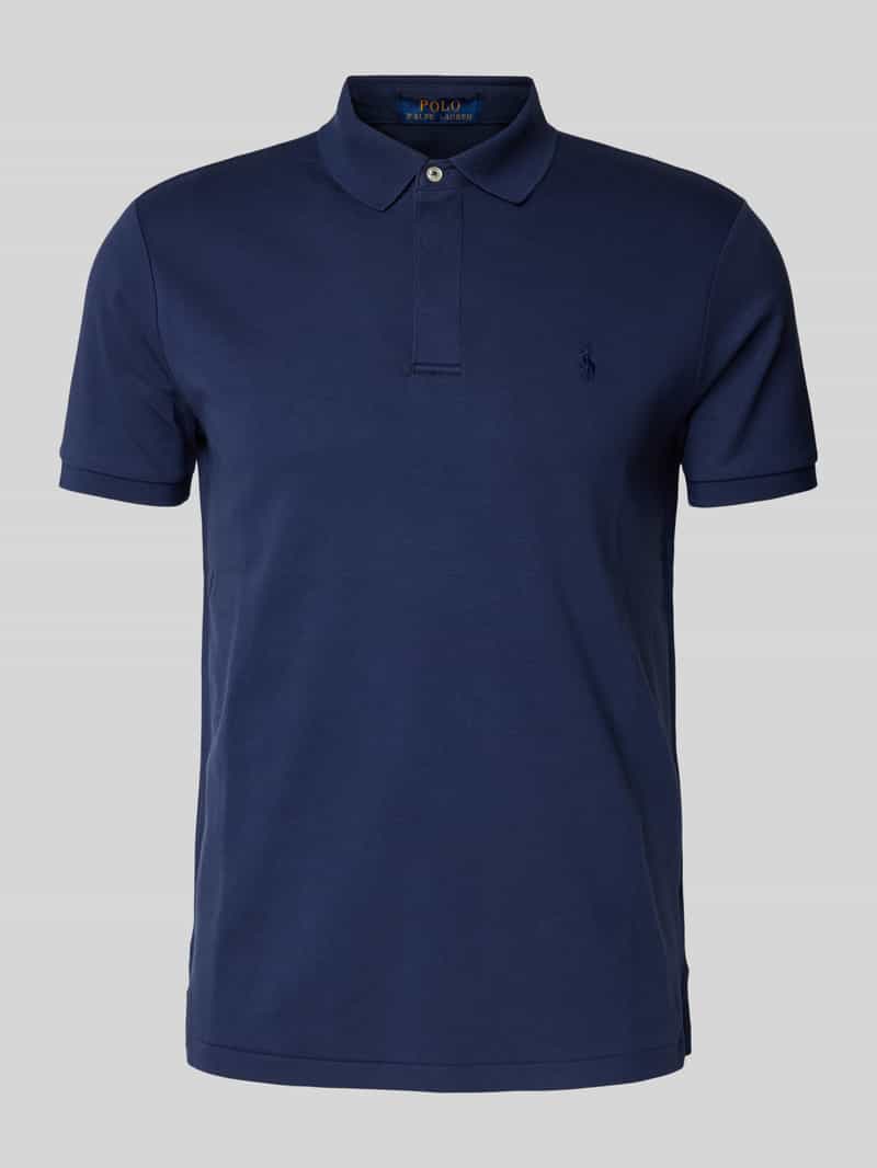 Polo Ralph Lauren Custom slim fit poloshirt met logostitching model 'INTERLOCK'