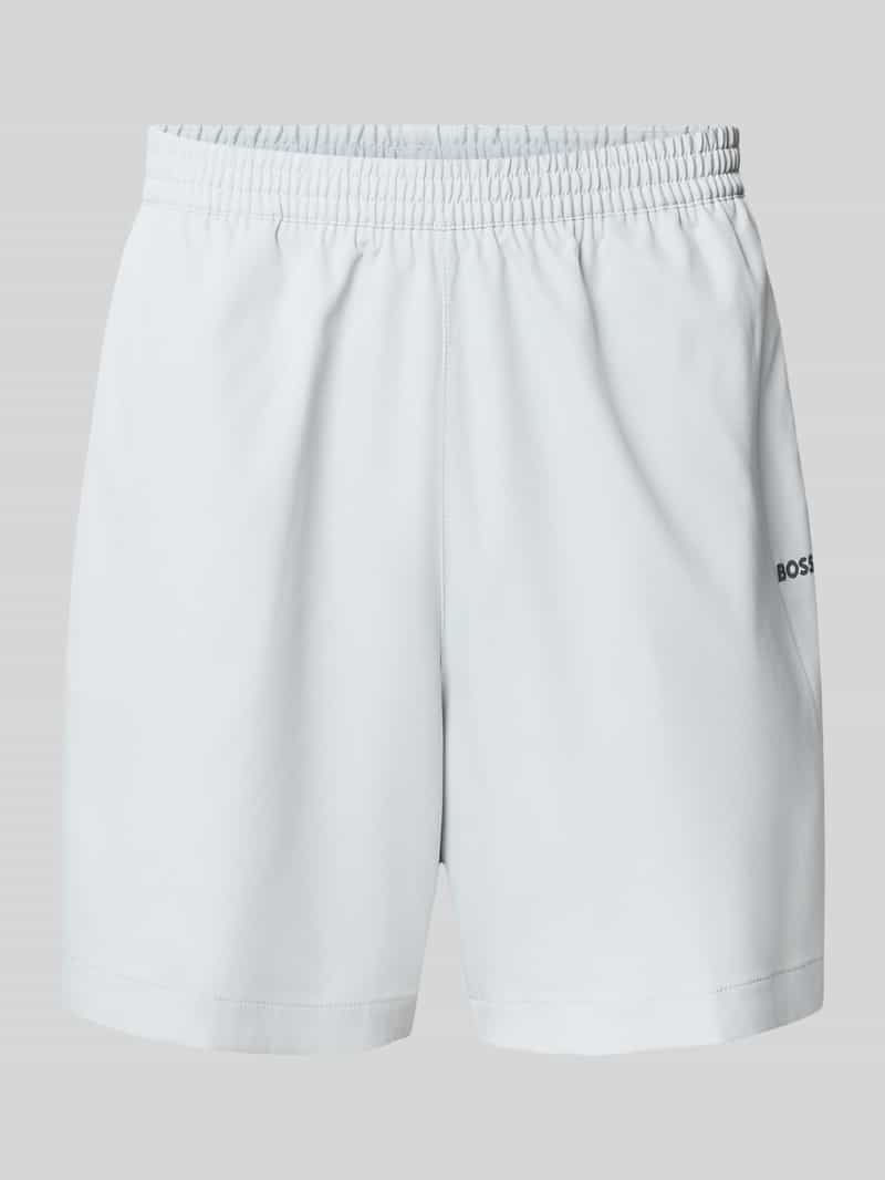 Regular fit korte broek van ademend materiaal