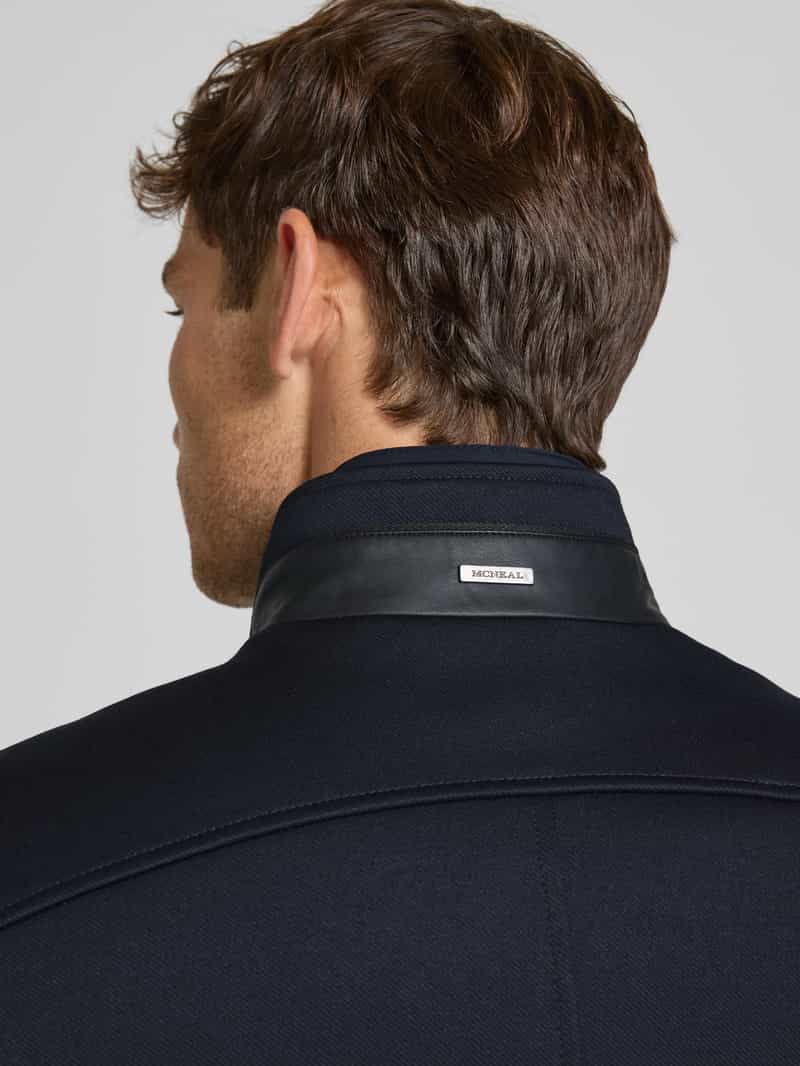 MCNEAL Regular fit lange jas met opstaande kraag