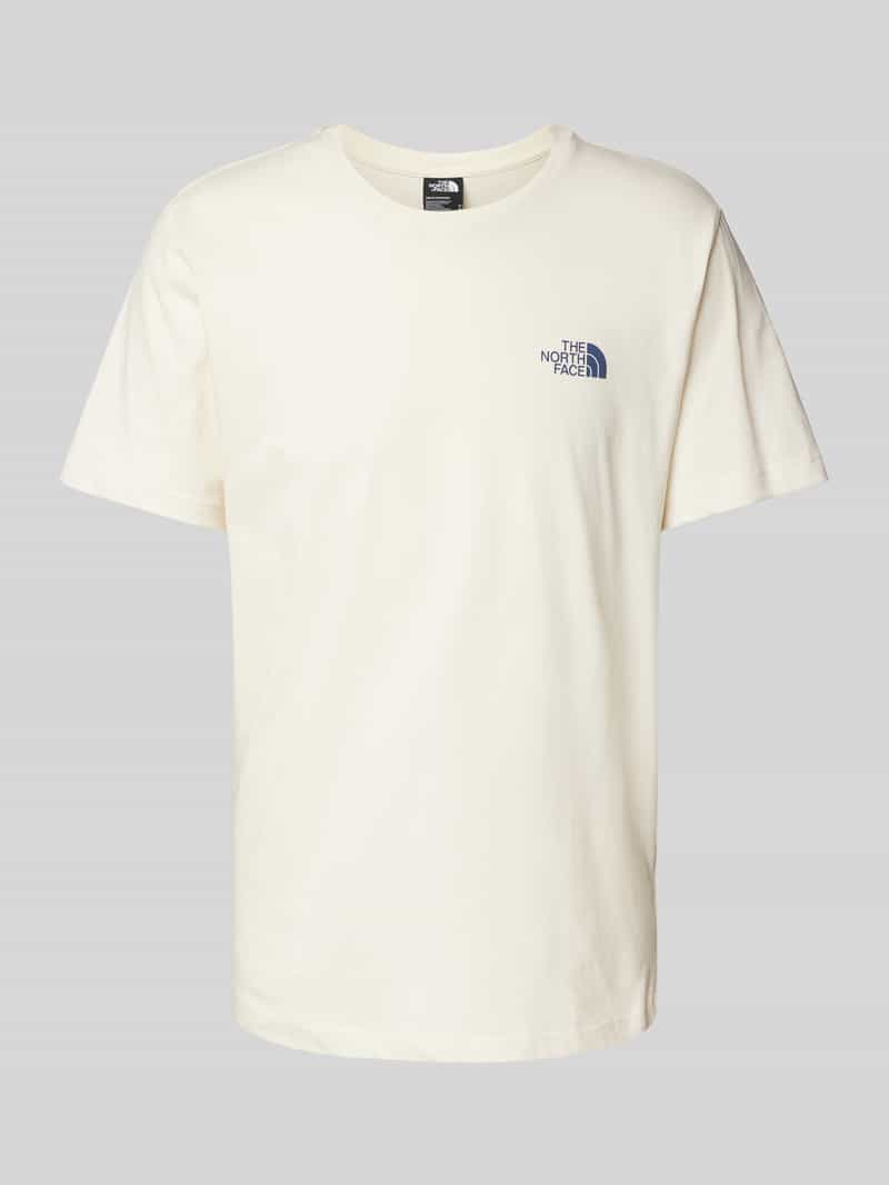 The North Face T-shirt van viscose met labelprint