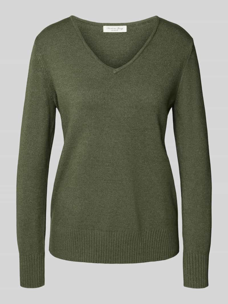 Christian Berg Woman Regular fit shirt van lange mouwen van viscosemix in gebreide look