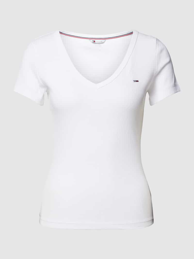 Tommy Jeans T-shirt met labeldetail