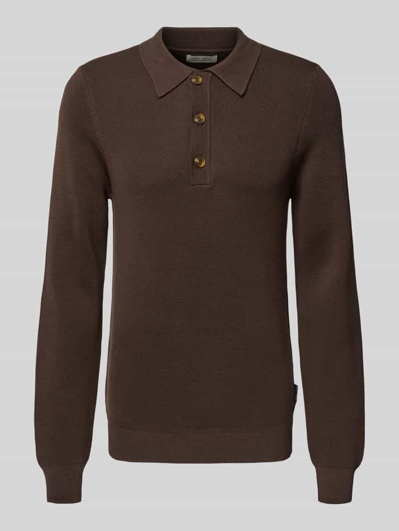 casual friday Gebreide pullover met polokraag model 'ABEL'
