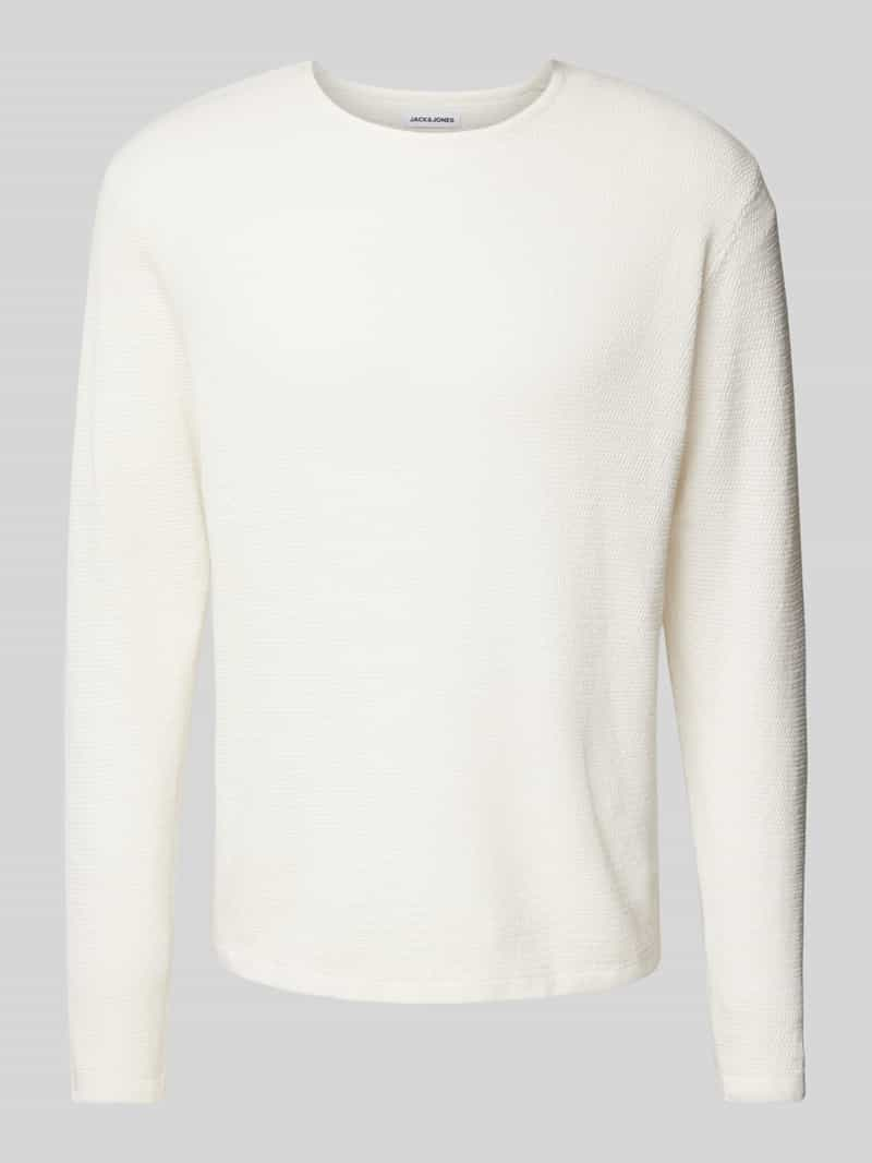 Jack & jones Gebreide pullover met ribboorden, model 'GEORGE'