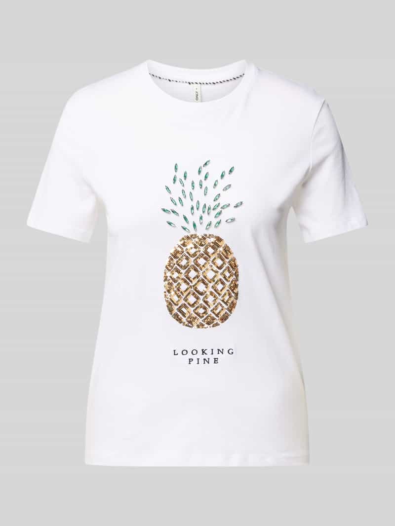 Only Regular fit T-shirt van puur katoen model 'KITA'