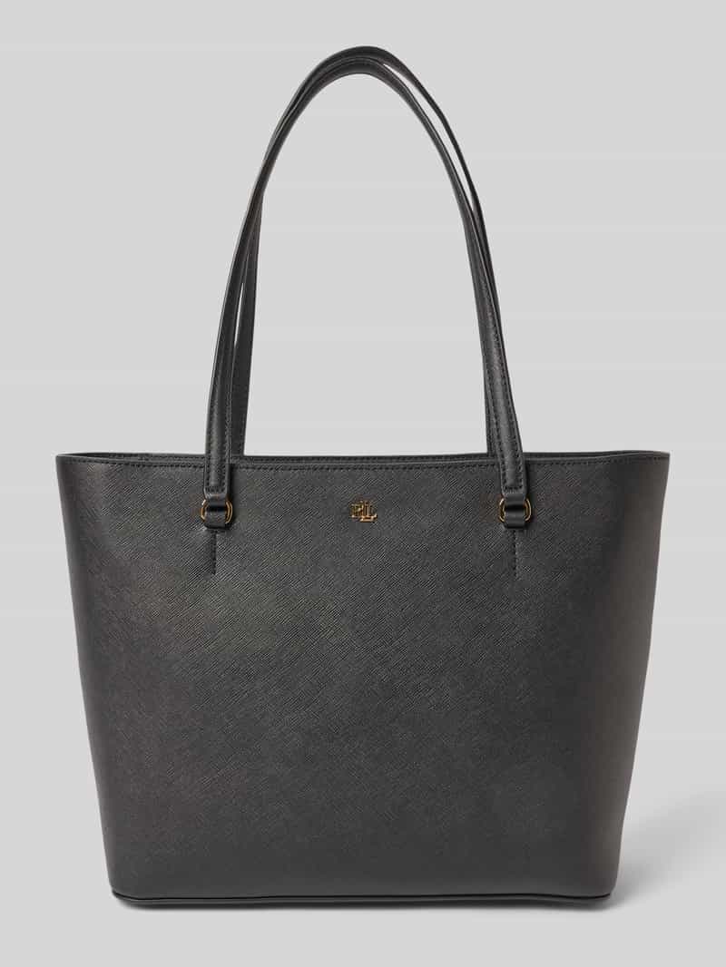 Lauren Ralph Lauren Shopper van leer met labelapplicatie model 'KARLY'