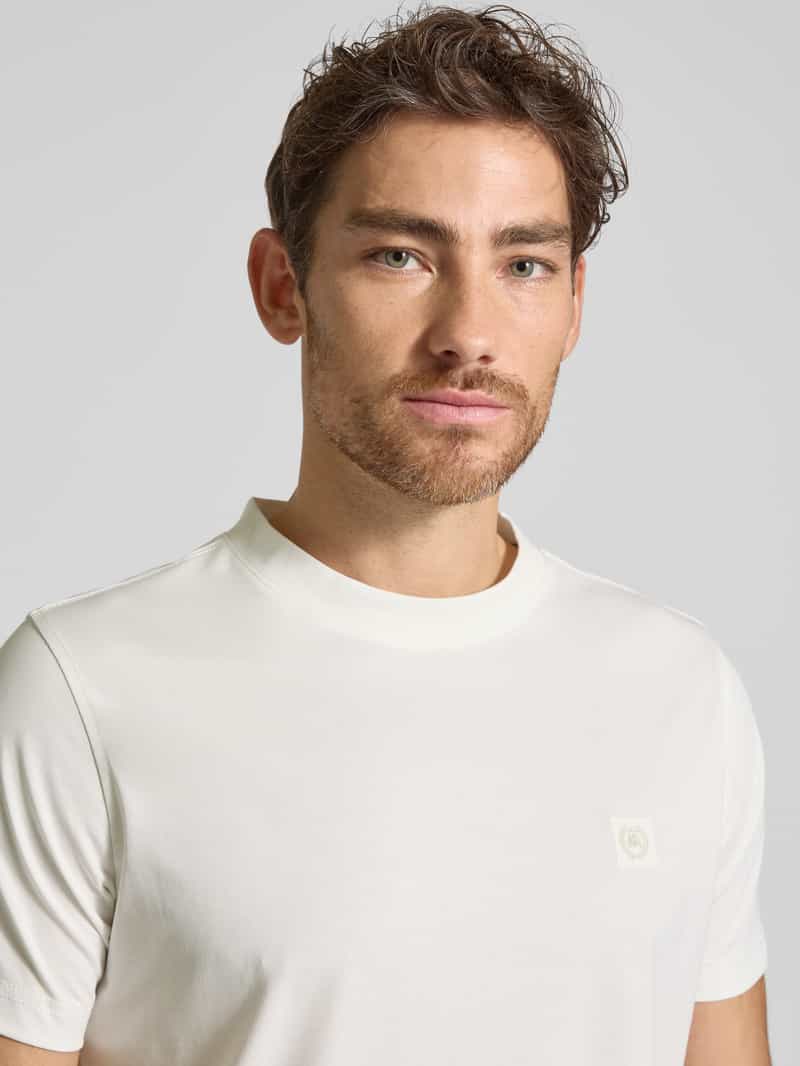 Lerros T-shirt met labeldetail